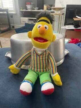 VTG plush toy in the image is a Sesame Street Bert 14" plush